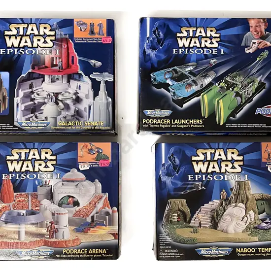 Star Wars Episode I Micro Machines Assorted x 4
