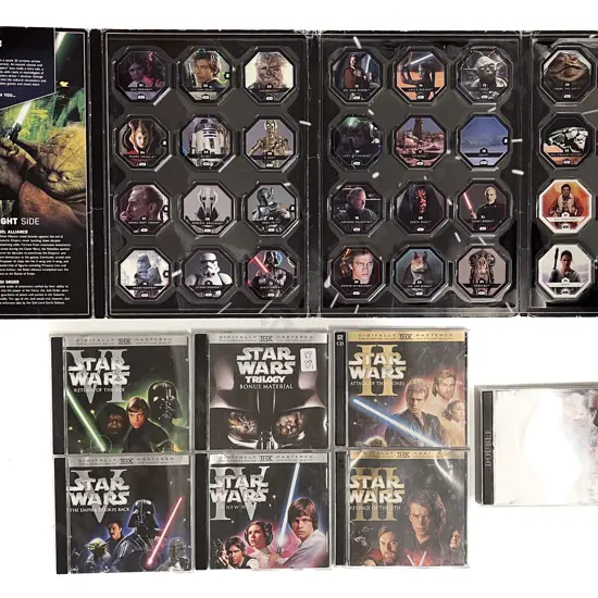 Star Wars DVD's and Countdown Disk Pack