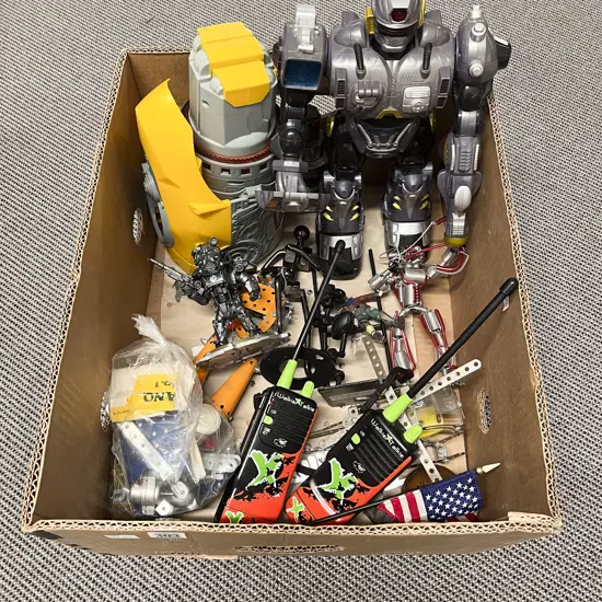 Qty of Assorted Robots and Metal Figures Etc