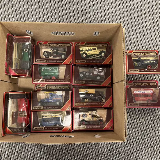 Models of Yesteryear 12 Red Boxed Models