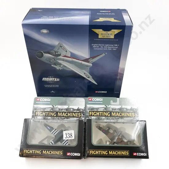 Three Boxed Corgi Jet Plane Models