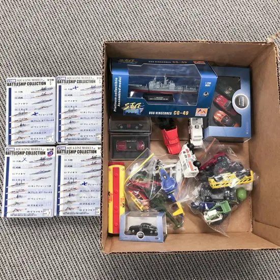 Assorted Boxed and Unboxed Die Cast and Other Vehicles