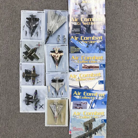 Eight Air Combat Collection Bubble Packed Models