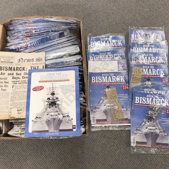 Scale Model of The Bismarck in 140 Magazines (possibly incomplete)