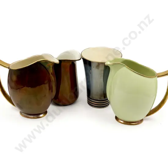 Three Carltonware Jugs Together with Vase