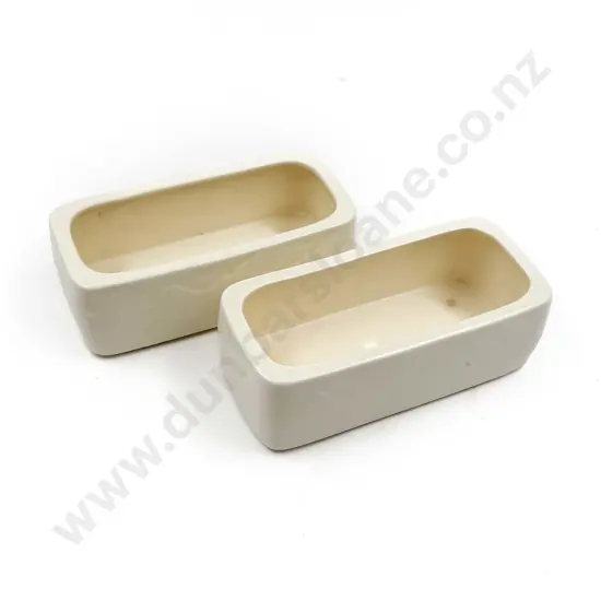 Pair of Crown Lynn Flower Troughs