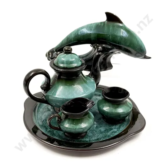 Five Pieces of Assorted Blue Mountain Pottery