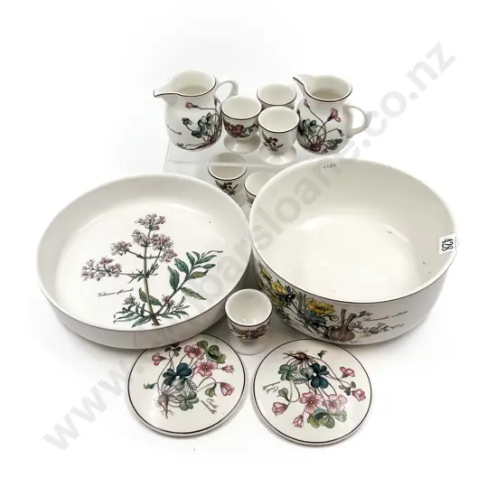 Villeroy & Boch "Botanica" Pattern - Two Large Serving Bowls With Egg Cups and Two Jugs etc