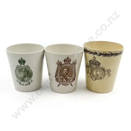 Three Doulton Royal Comm. Cups