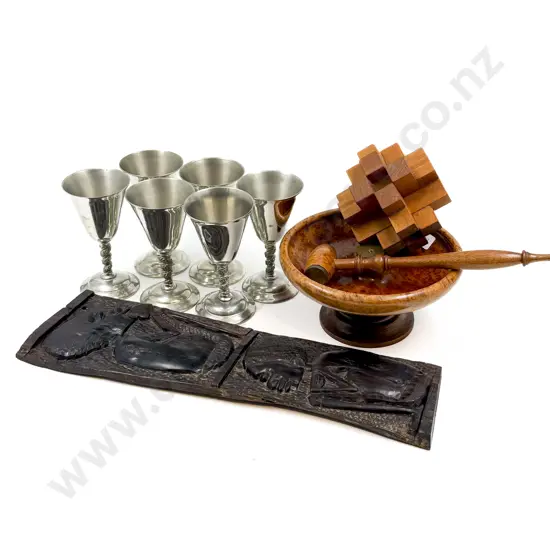 Mottled Kauri Nut Bowl and Assorted