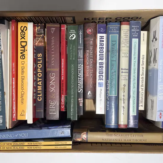 Two Boxes of Assorted Books