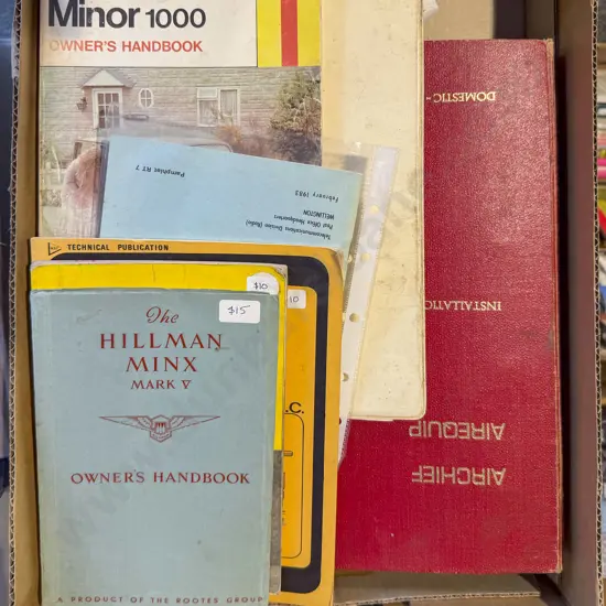 Qty of Assorted Vintage Automotive Owners Manuals etc