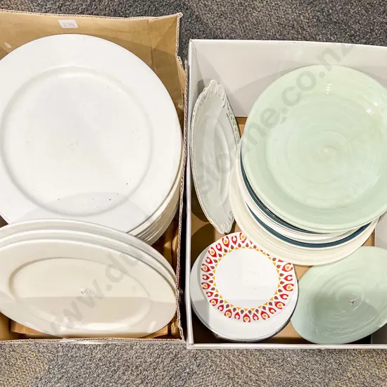 Two Boxes of Assorted China