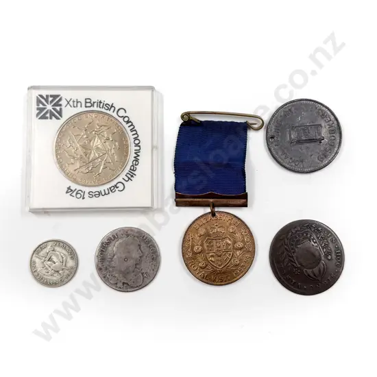1935 One Shilling & Assorted Coinage