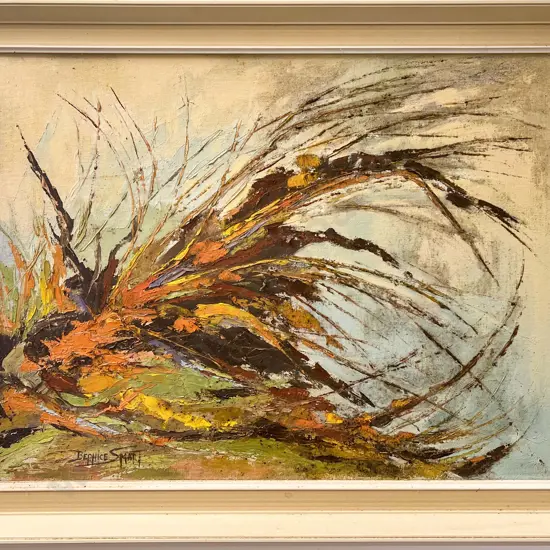 Bernice Smart - Riverside - Oil on Board