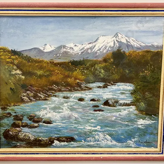 S A Khan - Southern Landscape - Oil on Board