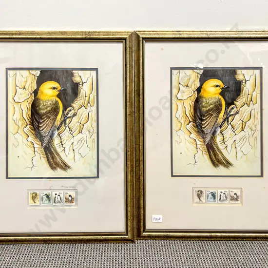 Pair of NZ Stamp Displays