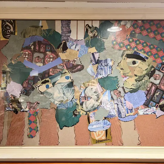 Olive Laurenson - Two Faces of Eve - Mixed Media Collage