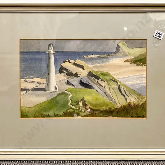 K E Niven - Two Watercolours