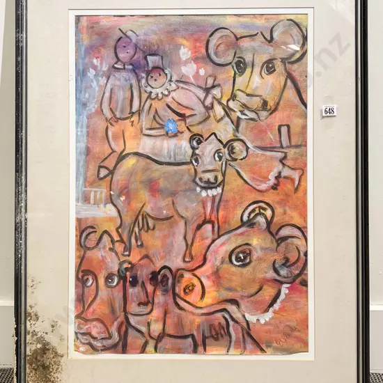 Ellinore Ginn - Nice Cow - Watercolour & Gouache