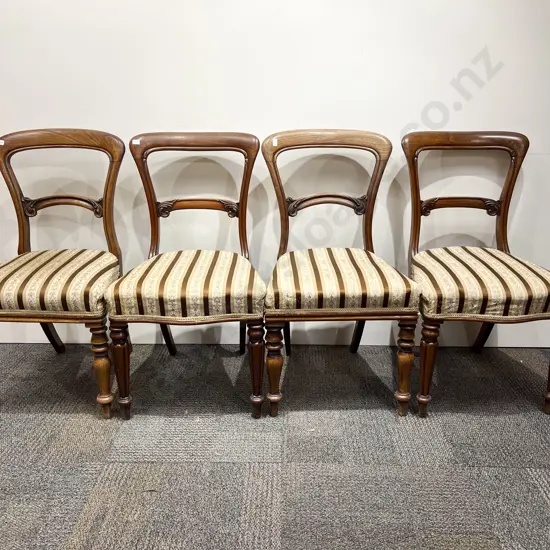 Four Early Victorian Mahogany Dining Chairs