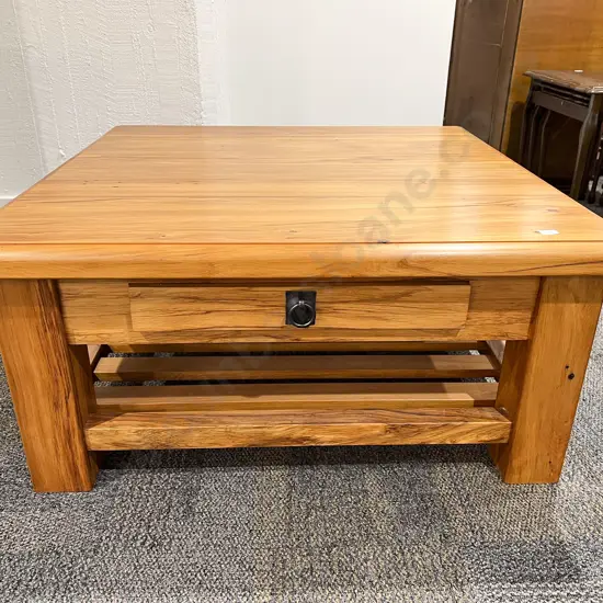 Modern Square Rimu Coffee Table
