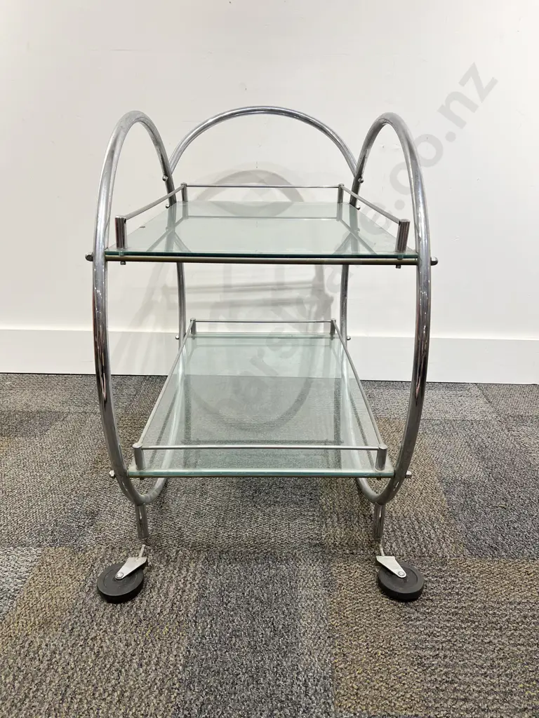 Art Deco Chrome Tea Trolley (a/f) Image 1++