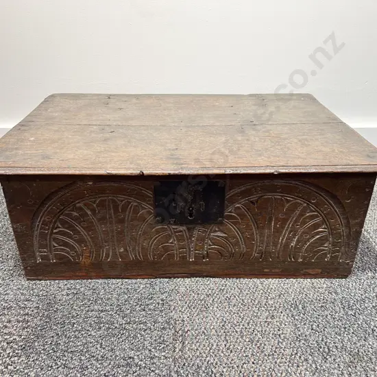 C18th Oak Bible Box