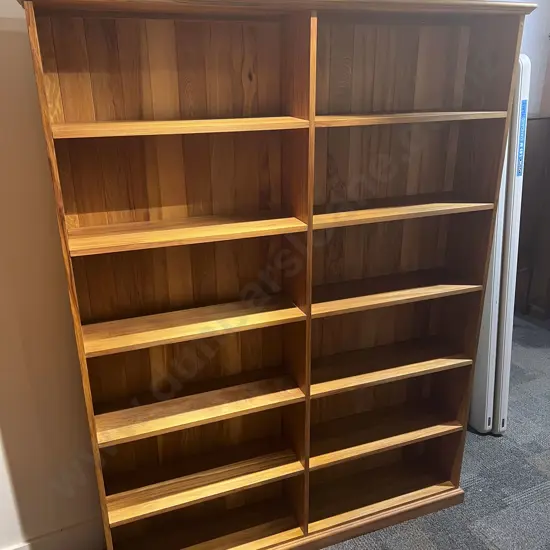 Rimu Two Section Bookcase