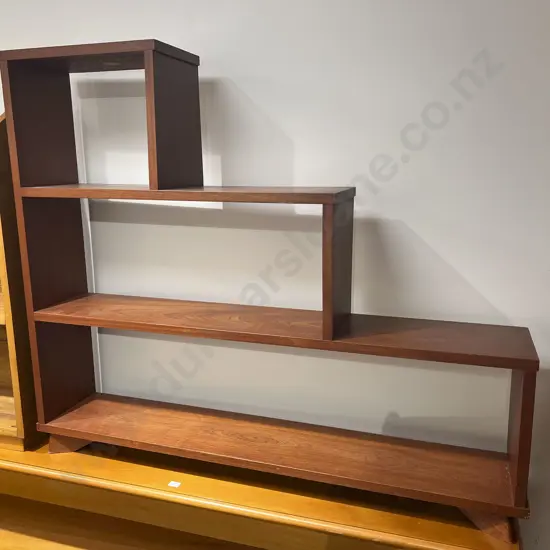 Oak Open Graduated Bookcase