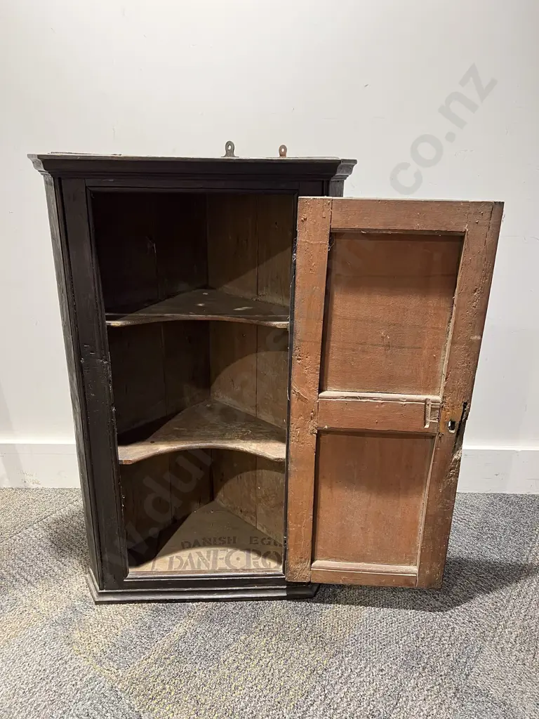 Small Geo III Oak Hanging Corner Cupboard (a/f) Image 1++