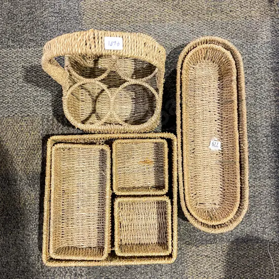 Quantity Assorted Wicker Items