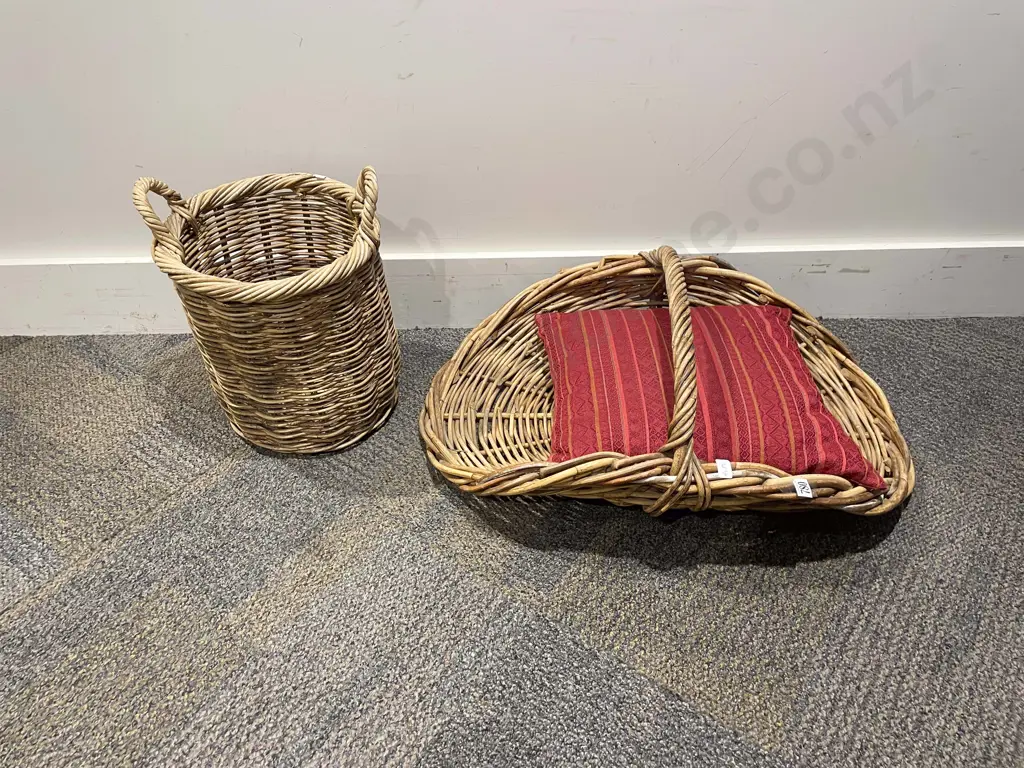 Wicker Flower Basket & Other Image 1++