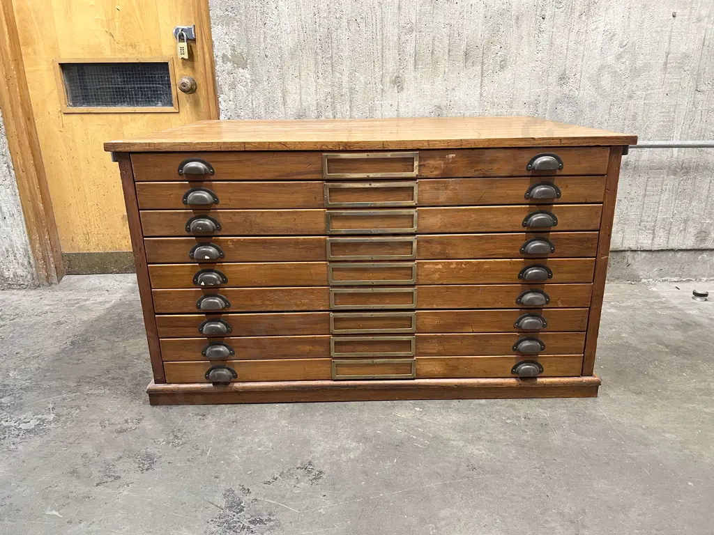 NZ Railways Vintage Plan Drawers Image 1++