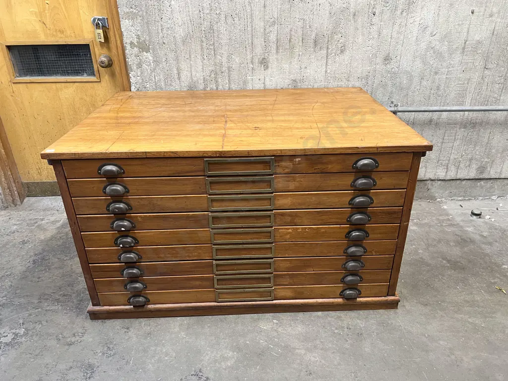 NZ Railways Vintage Plan Drawers Image 1++