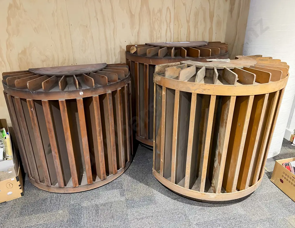 Three Large  Ex Rumbles Wine Shop Wine Display Stands Image 1++