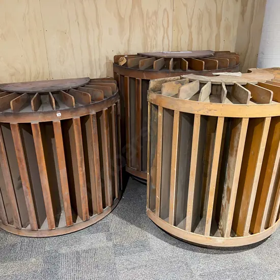 Three Large  Ex Rumbles Wine Shop Wine Display Stands