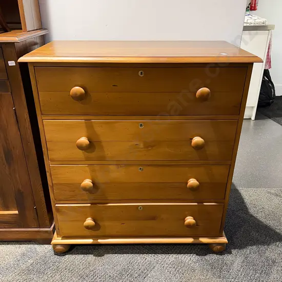Rimu Four Drawer Chest