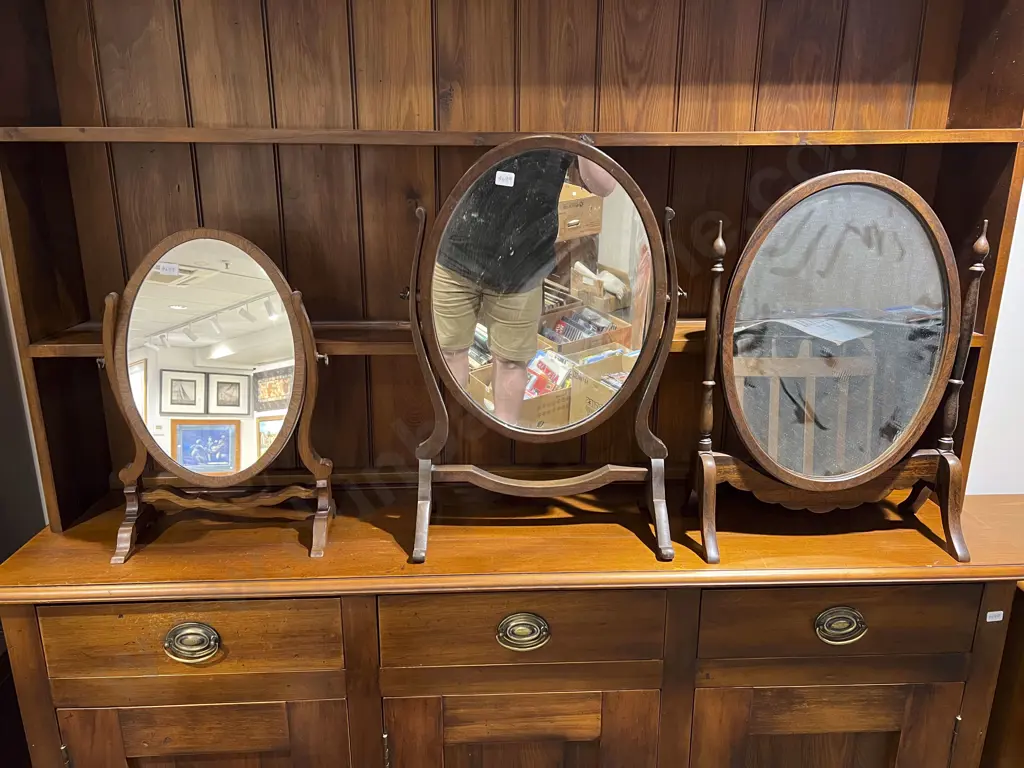 Three Assorted Swing Toilet Mirrors Image 1++