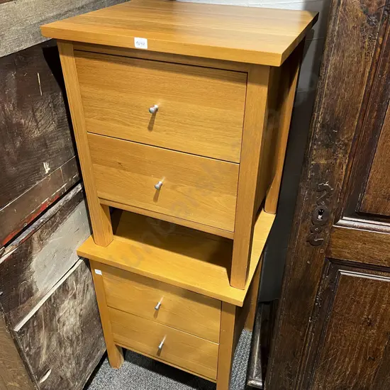 Pair of Modern Bedside Drawers