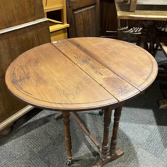 Small Victorian Sutherland Tea Table