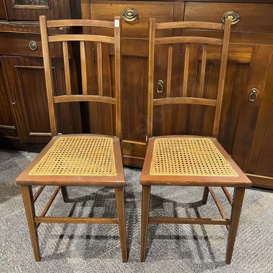 Pair of Inlaid Wycombe Seated Side Chairs