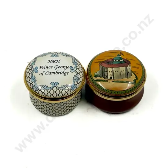 Two Small Halcyon Days Trinket Boxes