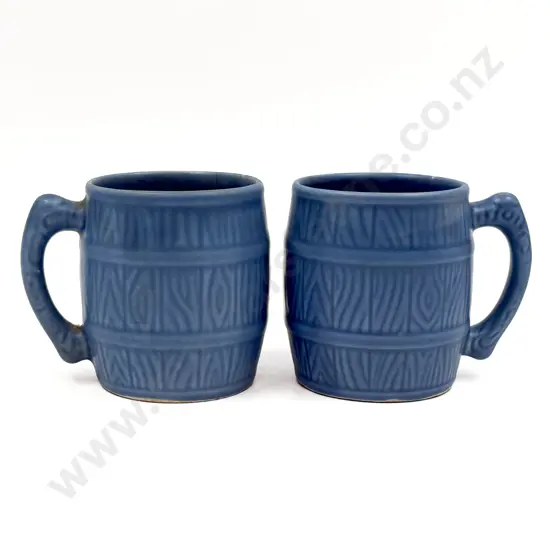 Pair of Sylvac Barrel Mugs