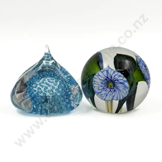 Rebecca Heap Art Glass Paperweight and Other Signed Paperweight