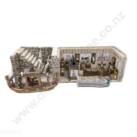 Diorama of the Discovery of Tutankhamun's Tomb and others