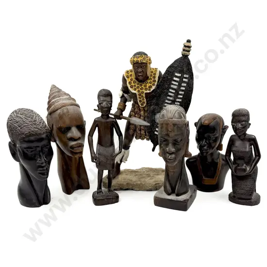 Qty of Assorted African Figures and Ornaments