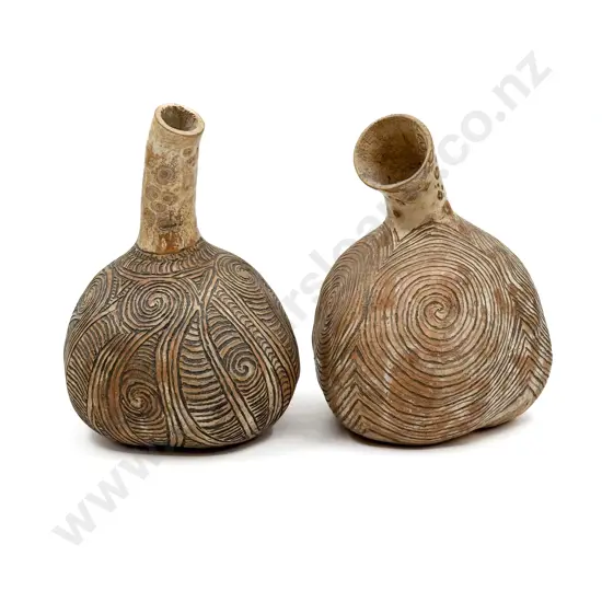 Two Carved Gourds