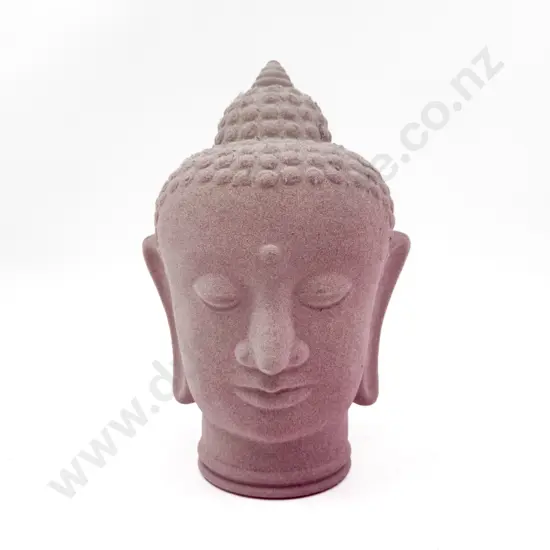 Cast Glass Buddha Head