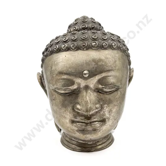 Large Brass Buddha Head